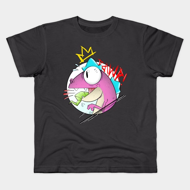 Rawr doodle Kids T-Shirt by ProjectSpaceBat